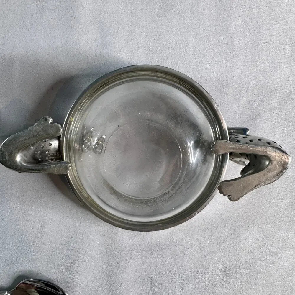 Diana Carmichael African Collection Cheetah Drinking Bowls South Africa Pewter